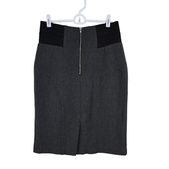 Women's Worthington Gray Knee Length Lined Pencil Skirt | Size 6 - Picture 2 of 9